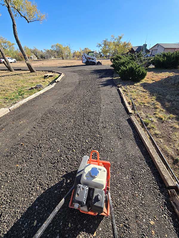 Gravel Spreading in Flagstaff Julia Romano Photography