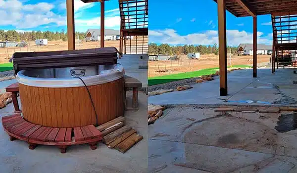 Hot Tub / Jacuzzi Removal Julia Romano Photography